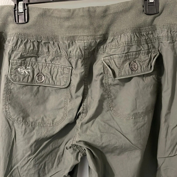 Calvin Klein Women’s Hiking Drawstring Capris Pants Dark Gray Size Medium - Picture 8 of 10